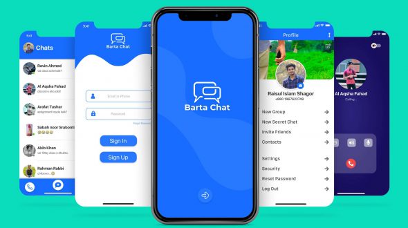 Barta Chat UI/UX Design for Social App