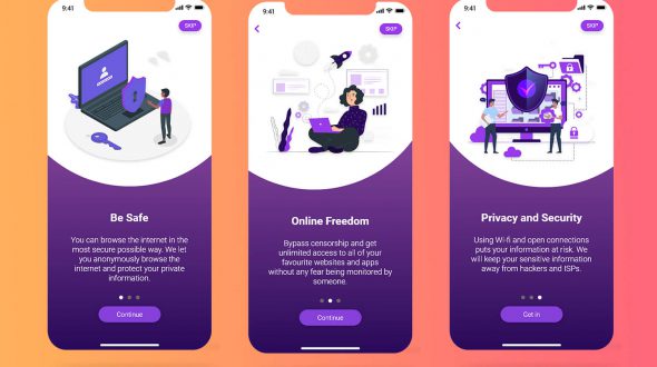 VPN Onboarding UI/UX Design