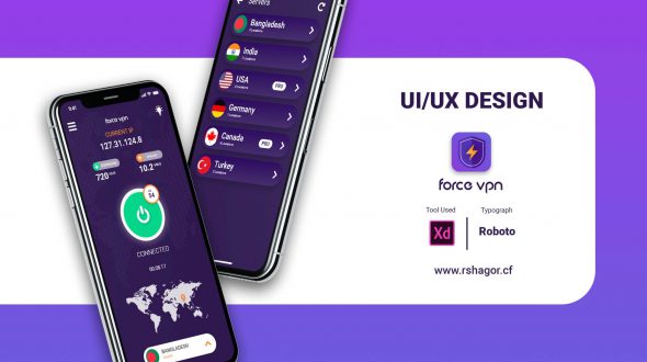 VPN App UI/UX Design
