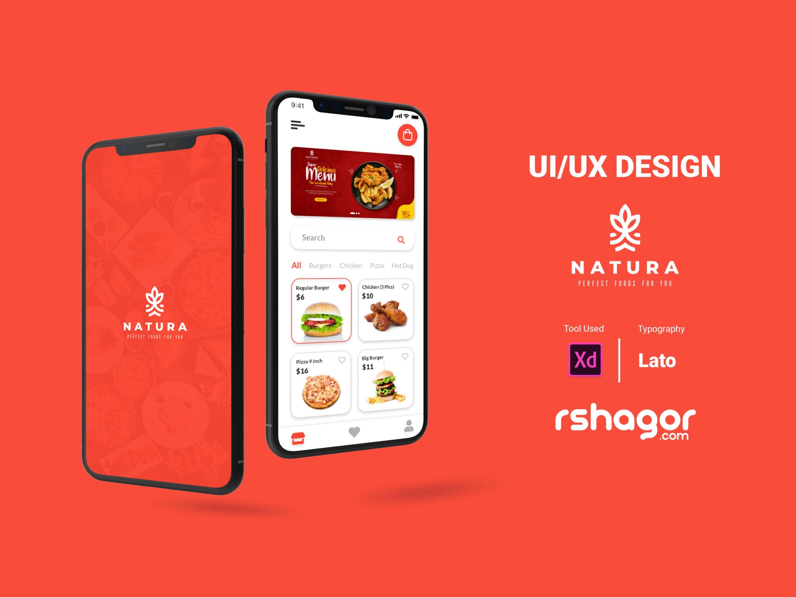 Natura Food App UI/UX Design